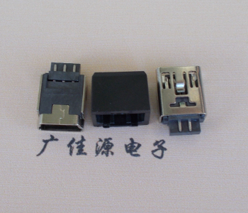 MINI USB 5P帶護(hù)套母座